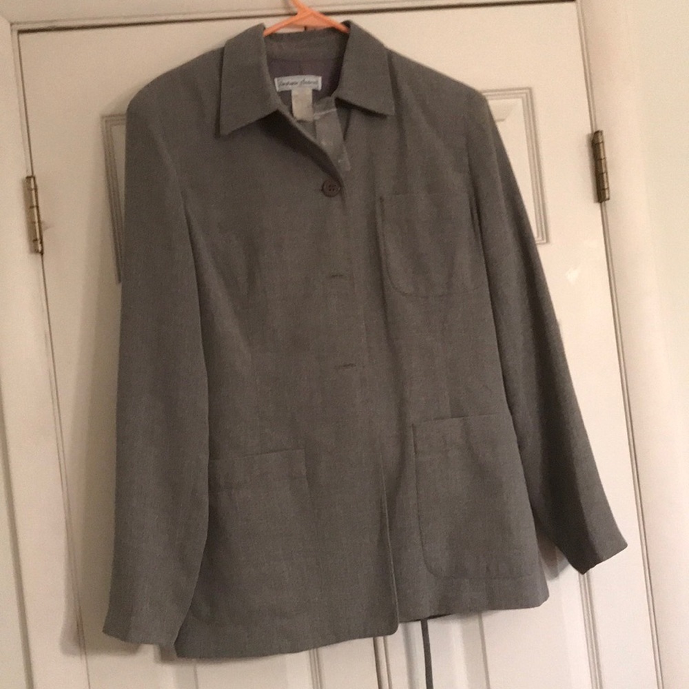 Grey dress pants and blazer